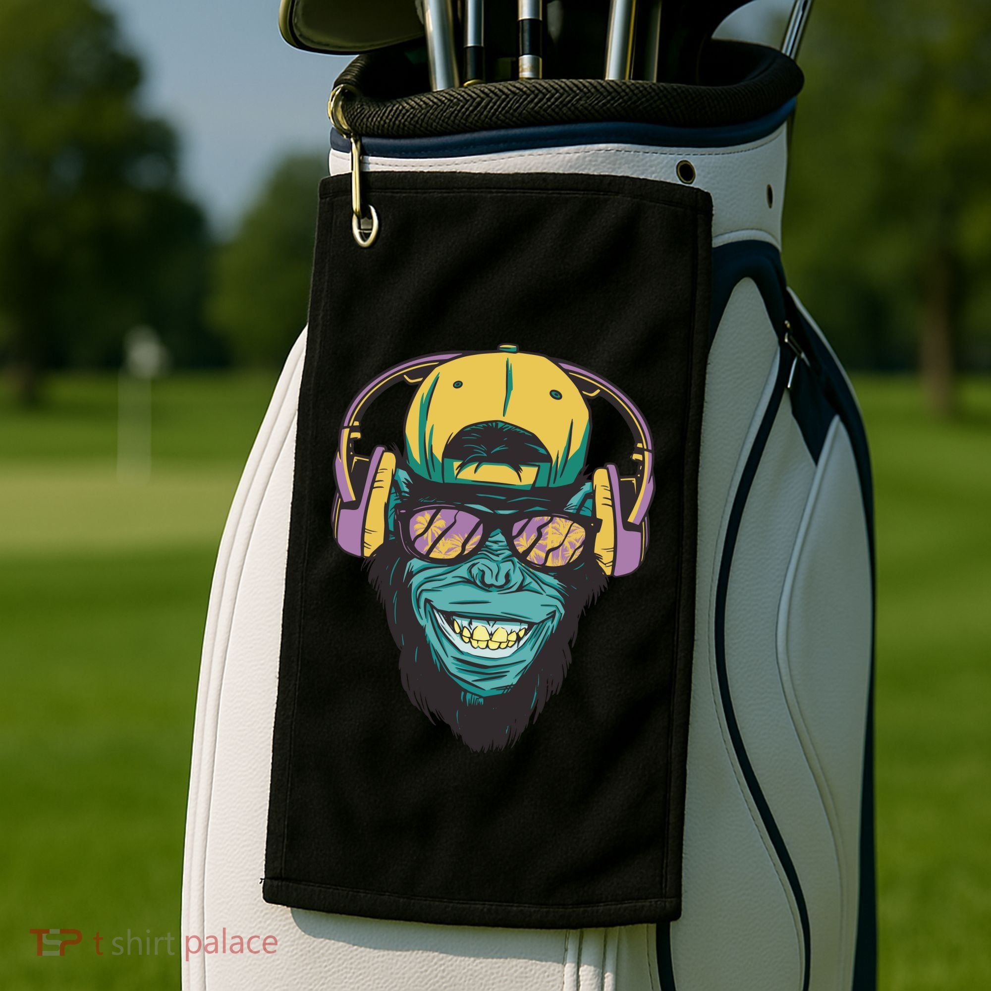 DJ Ape Headphones Golf Towel