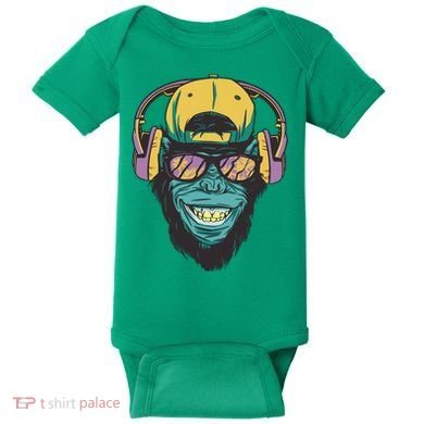DJ Ape Headphones Baby Bodysuit