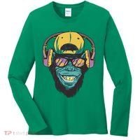 DJ Ape Headphones Women's Long Sleeve Shirt thumb 0