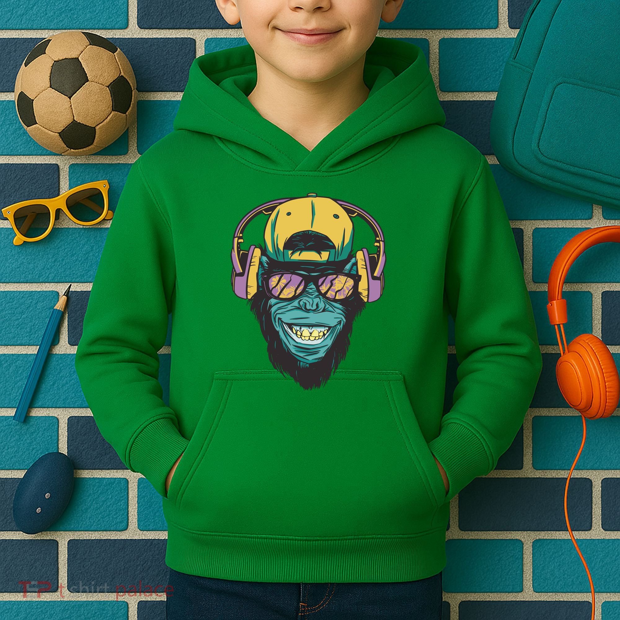 DJ Ape Headphones Kids Hoodie
