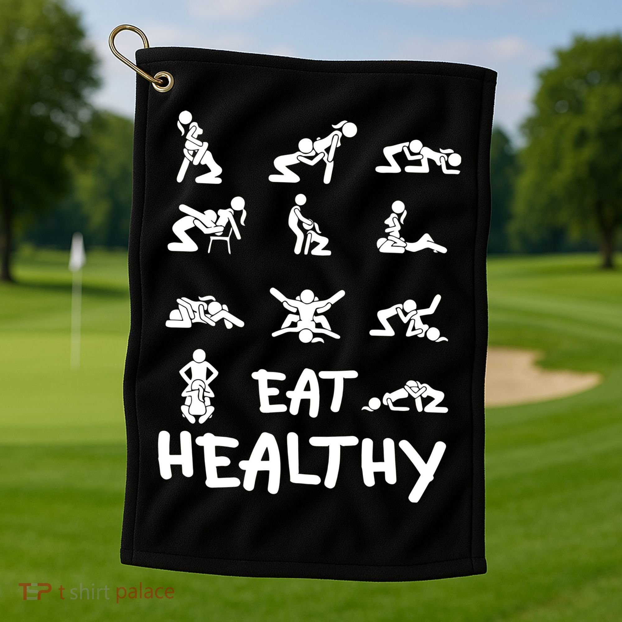 Dirty Adult Humor Saying Joke Golf Towel