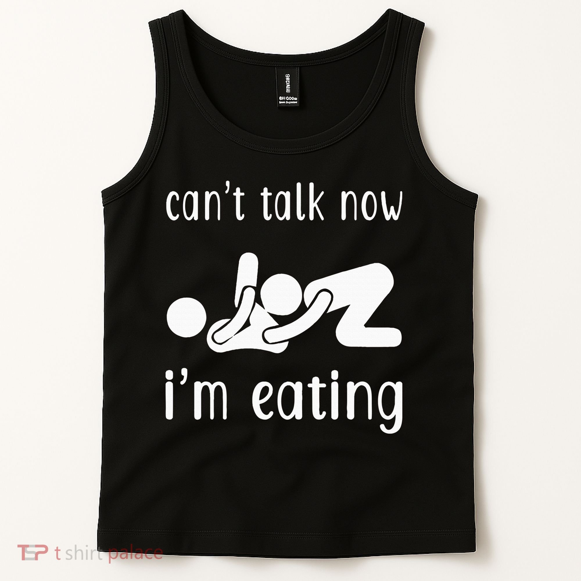 Dirty Adult Humor CanT Talk Now IM Eating Valentines Day Tank Top