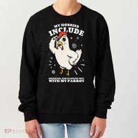 Drinking And Hanging Out With My Parrot Hobby Funny Women's Sweatshirt thumb 0
