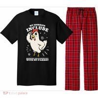 Drinking And Hanging Out With My Parrot Hobby Funny Pajama Set thumb 0
