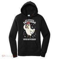 Drinking And Hanging Out With My Parrot Hobby Funny Women's Hoodie thumb 0