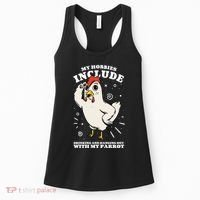 Drinking And Hanging Out With My Parrot Hobby Funny Women's Tank Top thumb 0