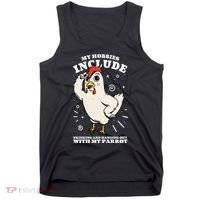 Drinking And Hanging Out With My Parrot Hobby Funny Tank Top thumb 0
