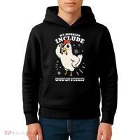 Drinking And Hanging Out With My Parrot Hobby Funny Kids Hoodie thumb 4