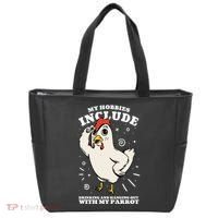Drinking And Hanging Out With My Parrot Hobby Funny Tote Bag thumb 0