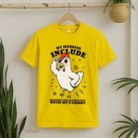 Drinking And Hanging Out With My Parrot Hobby Funny T-Shirt thumb 2
