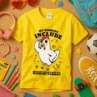 Drinking And Hanging Out With My Parrot Hobby Funny Kids T-Shirt thumb 3