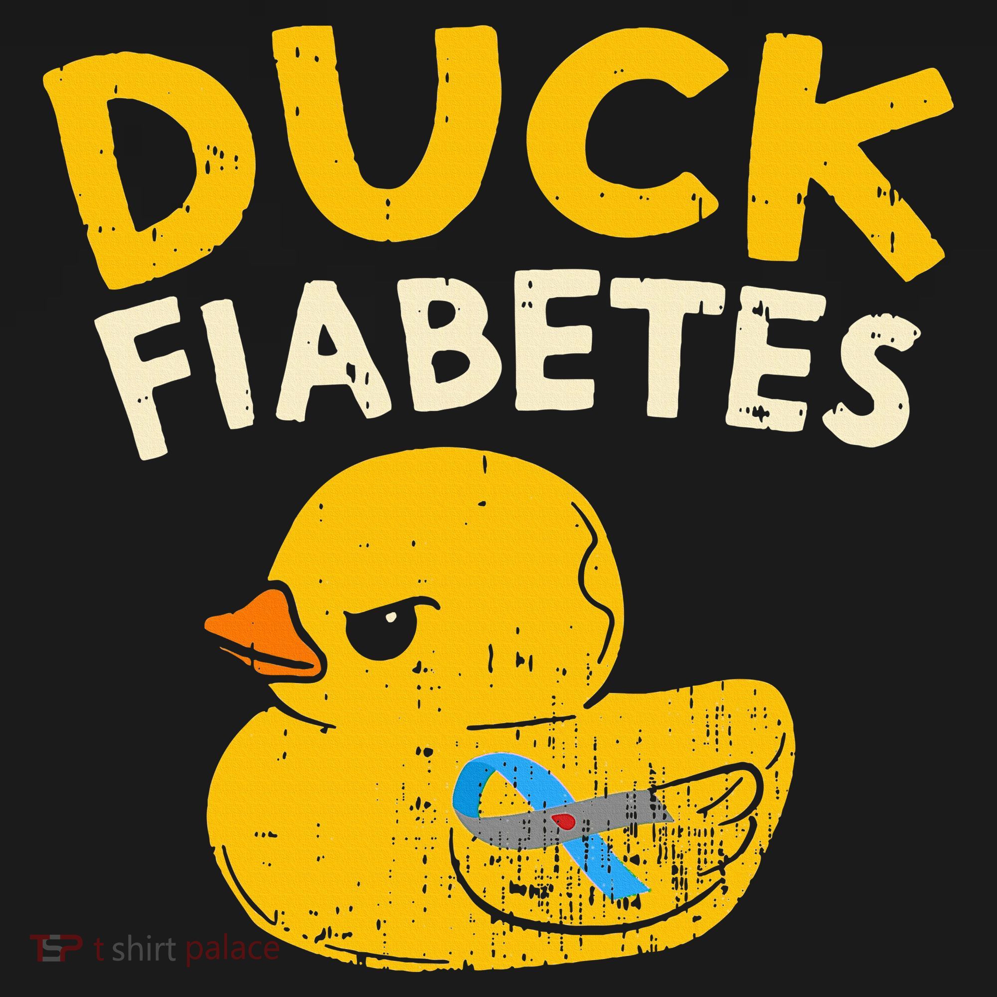 Diabetes Awareness I Duck Fiabetes I Cool Rubber Duck Long Sleeve Shirt