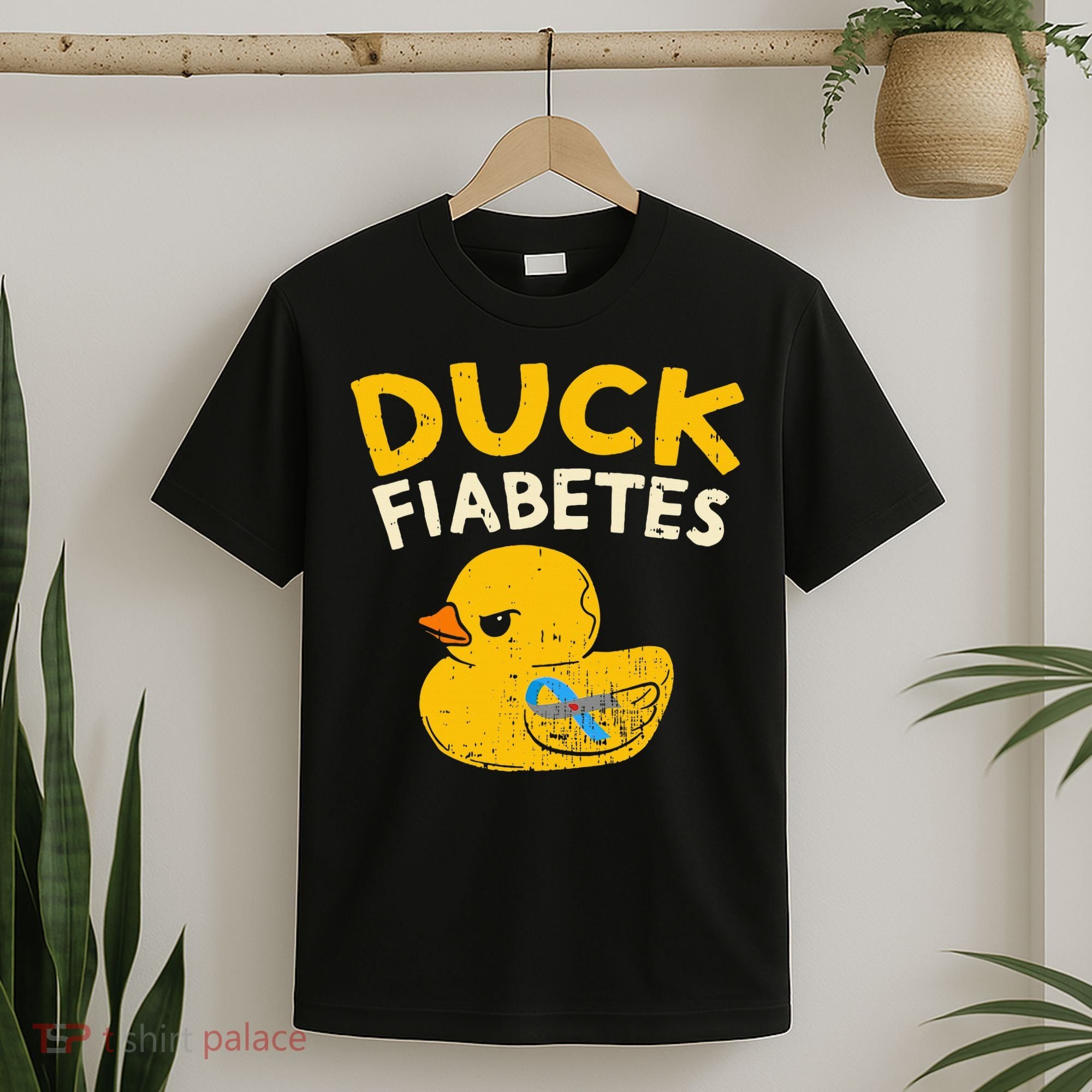 Diabetes Awareness I Duck Fiabetes I Cool Rubber Duck T-Shirt