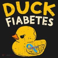 Diabetes Awareness I Duck Fiabetes I Cool Rubber Duck T-Shirt thumb 7