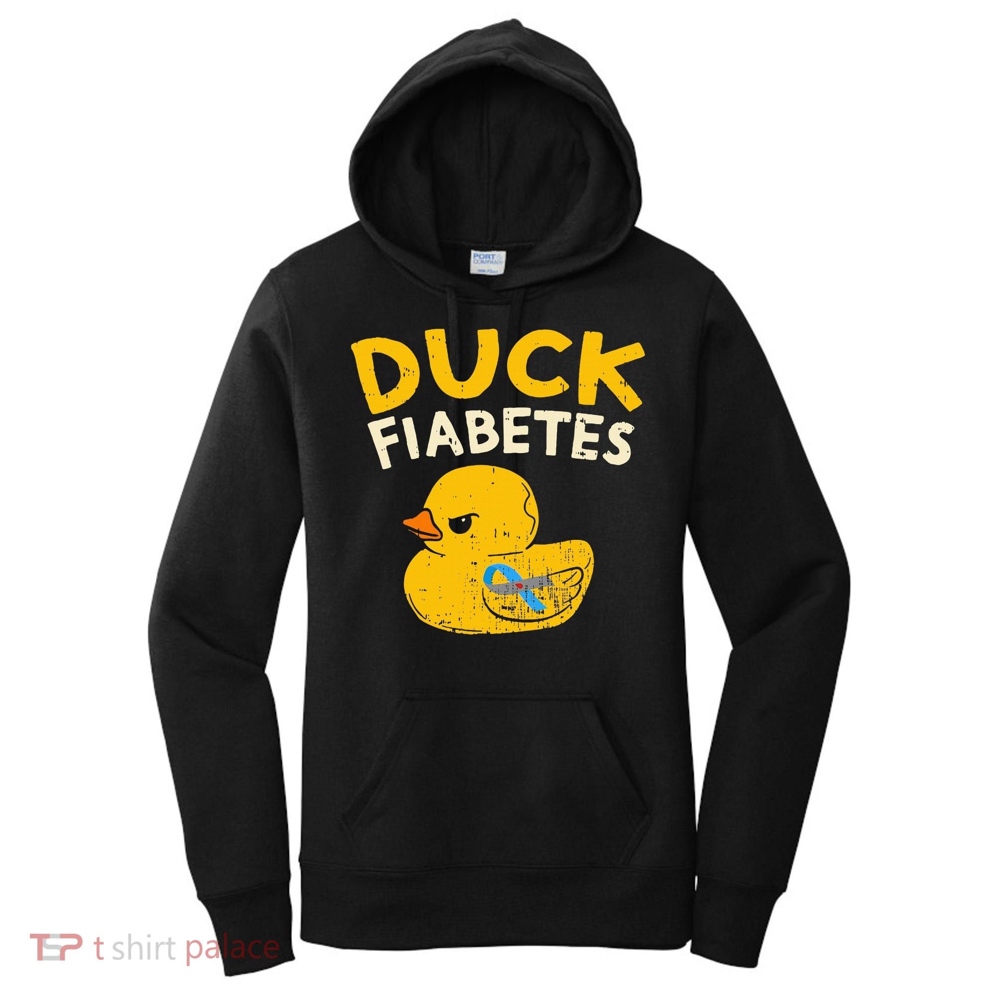 Diabetes Awareness I Duck Fiabetes I Cool Rubber Duck Women's Hoodie