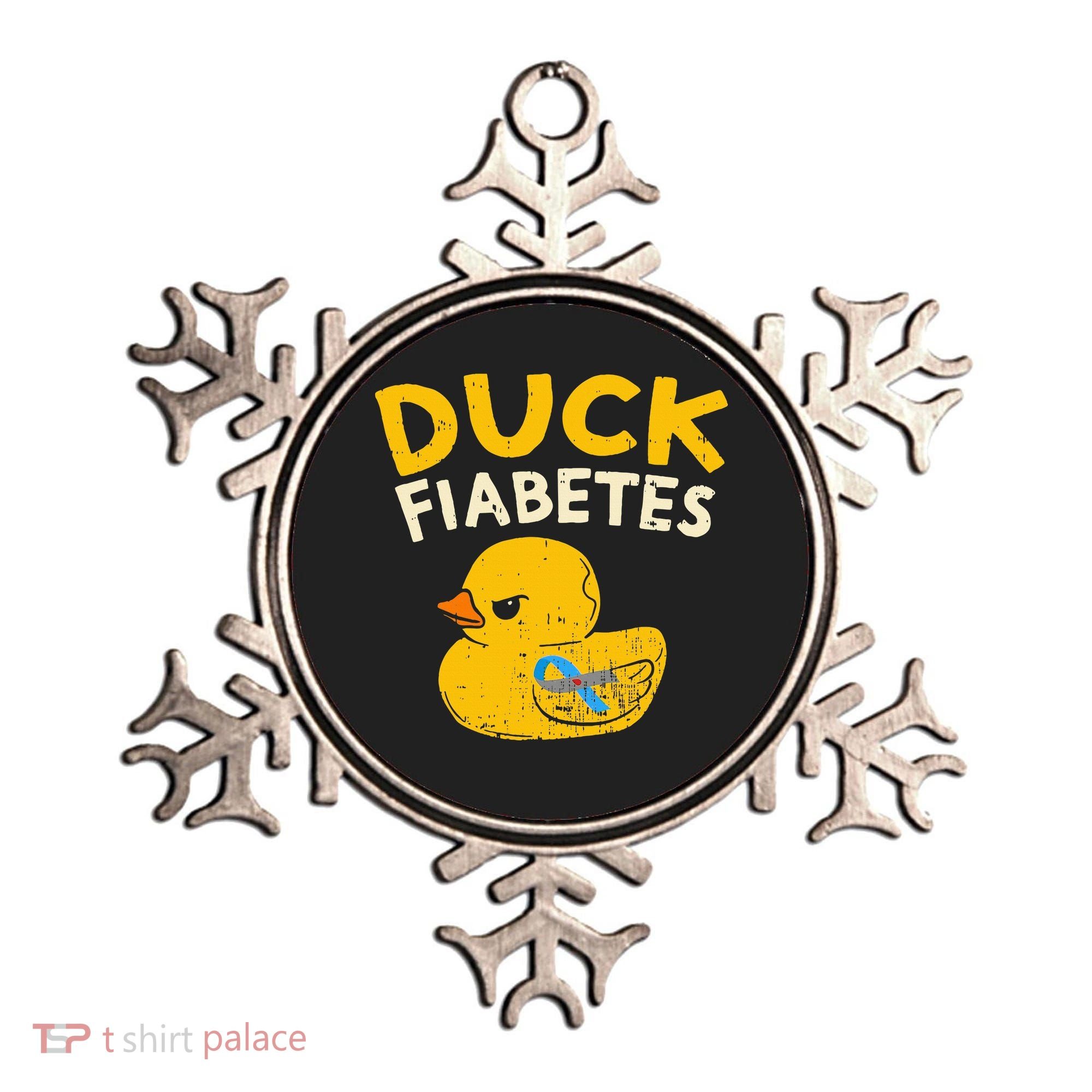 Diabetes Awareness I Duck Fiabetes I Cool Rubber Duck Ornament