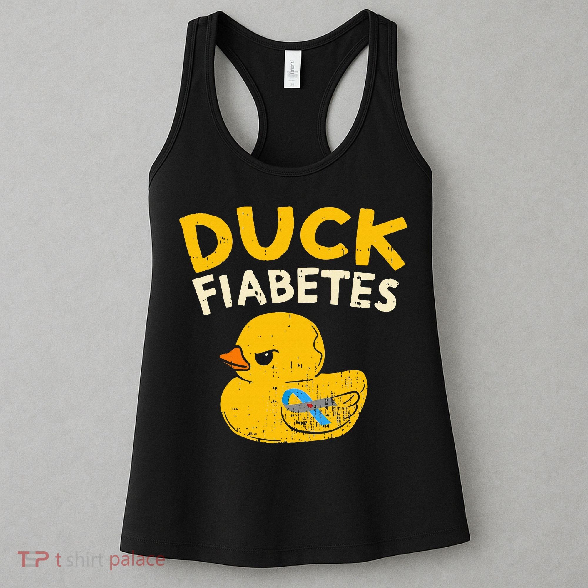 Diabetes Awareness I Duck Fiabetes I Cool Rubber Duck Women's Tank Top