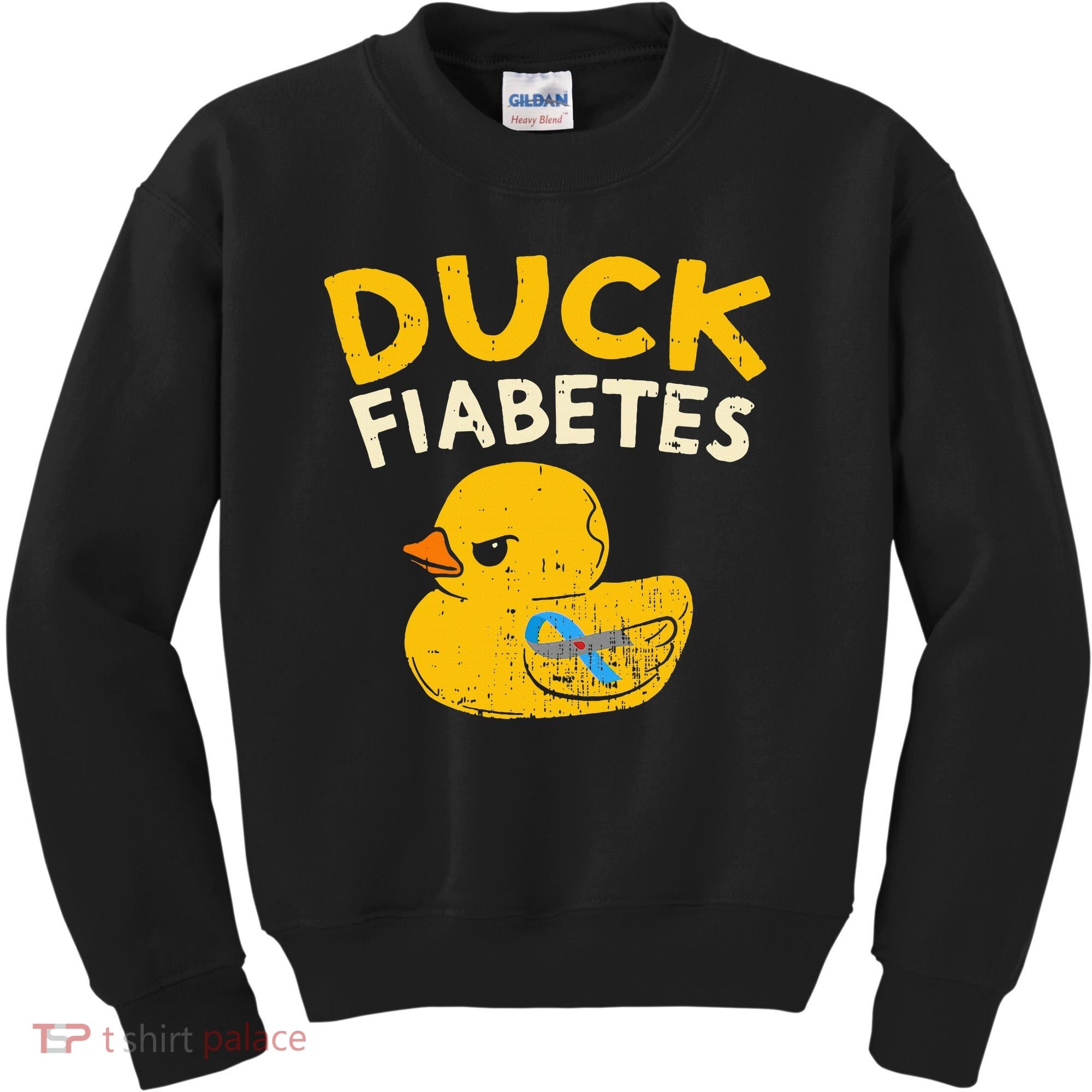 Diabetes Awareness I Duck Fiabetes I Cool Rubber Duck Kids Sweatshirt