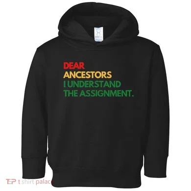 Dear Ancestors I Understand The Assignment Toddler Hoodie