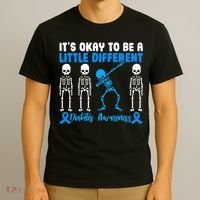 Diabetes Awareness It's Okay To Be A Different T-Shirt thumb 3