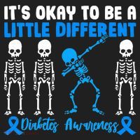 Diabetes Awareness It's Okay To Be A Different Beanie thumb 2