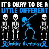 Diabetes Awareness It's Okay To Be A Different Baby Bodysuit thumb 2