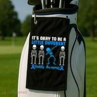 Diabetes Awareness It's Okay To Be A Different Golf Towel thumb 2