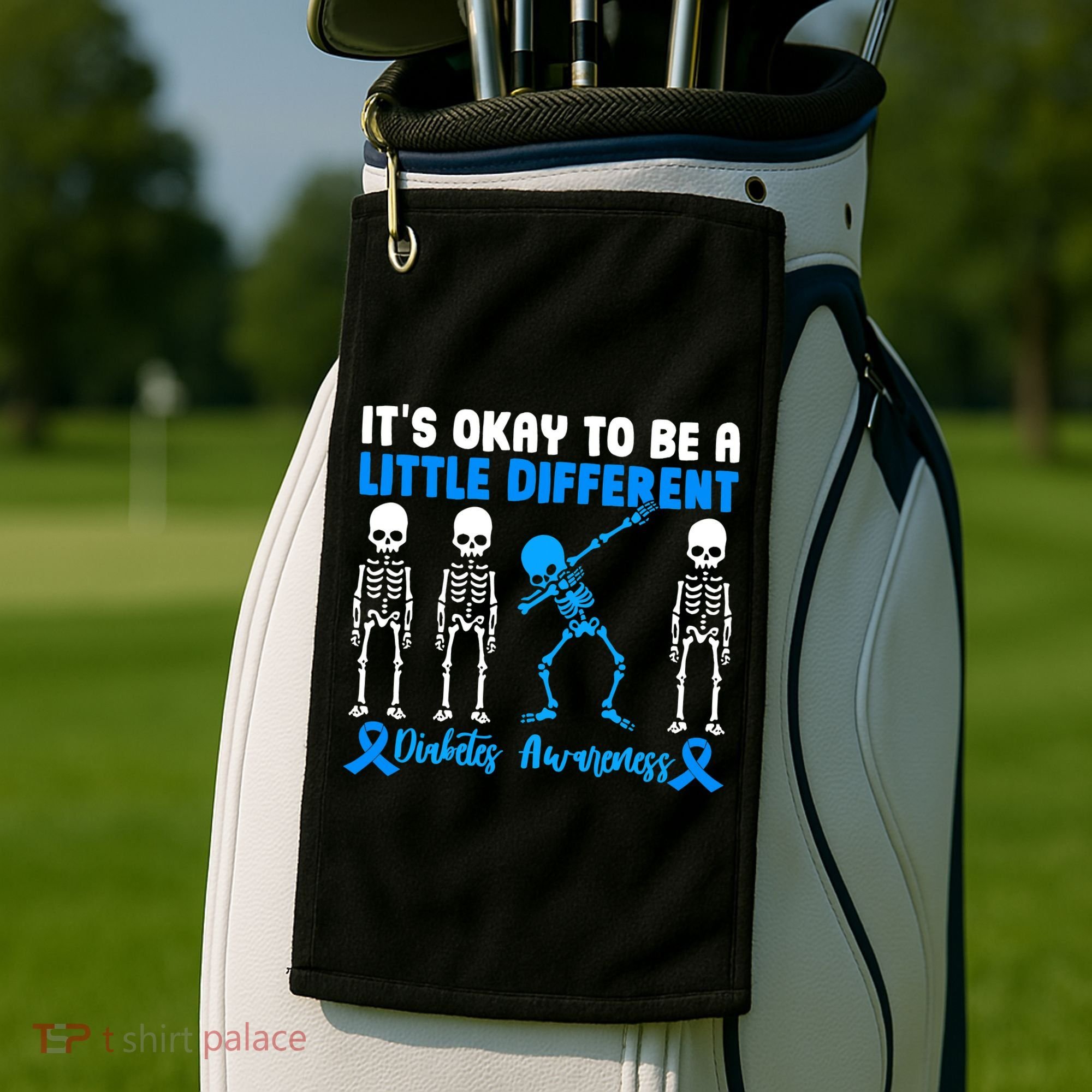 Diabetes Awareness It's Okay To Be A Different Golf Towel