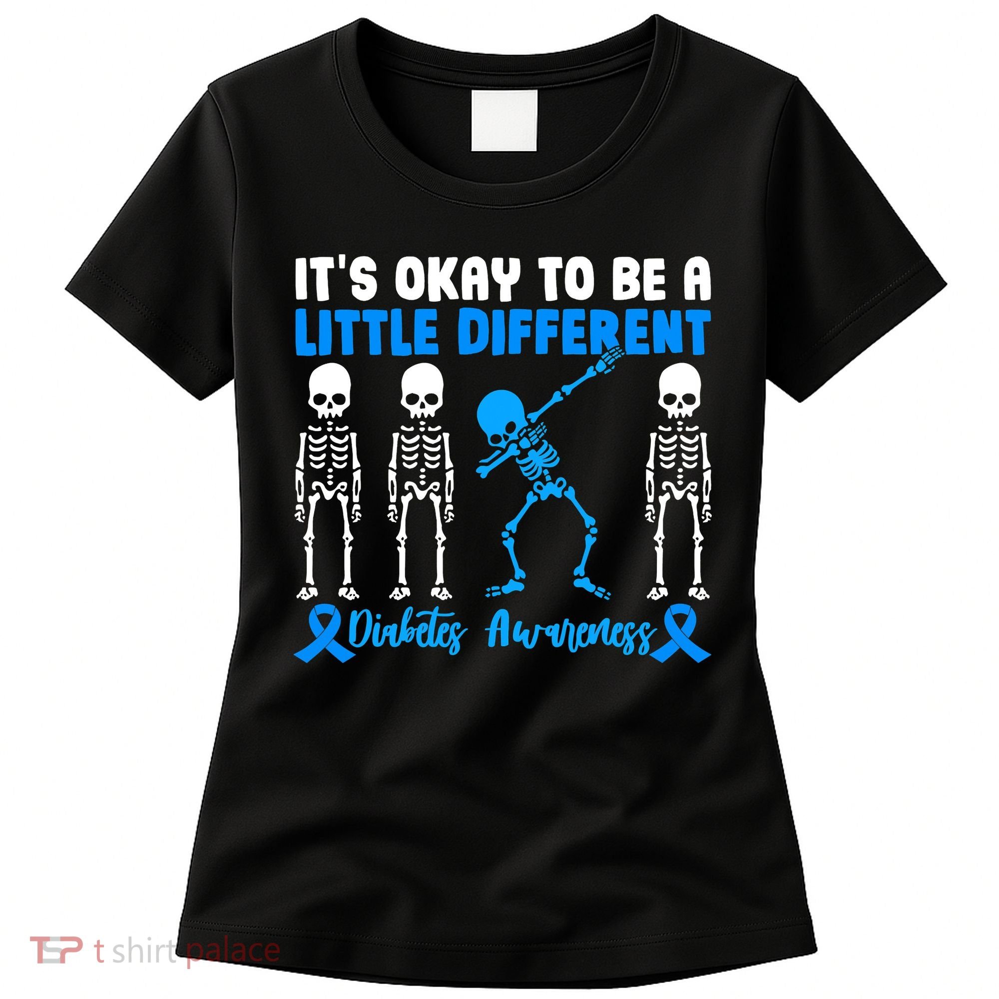Diabetes Awareness It's Okay To Be A Different Women's T-Shirt