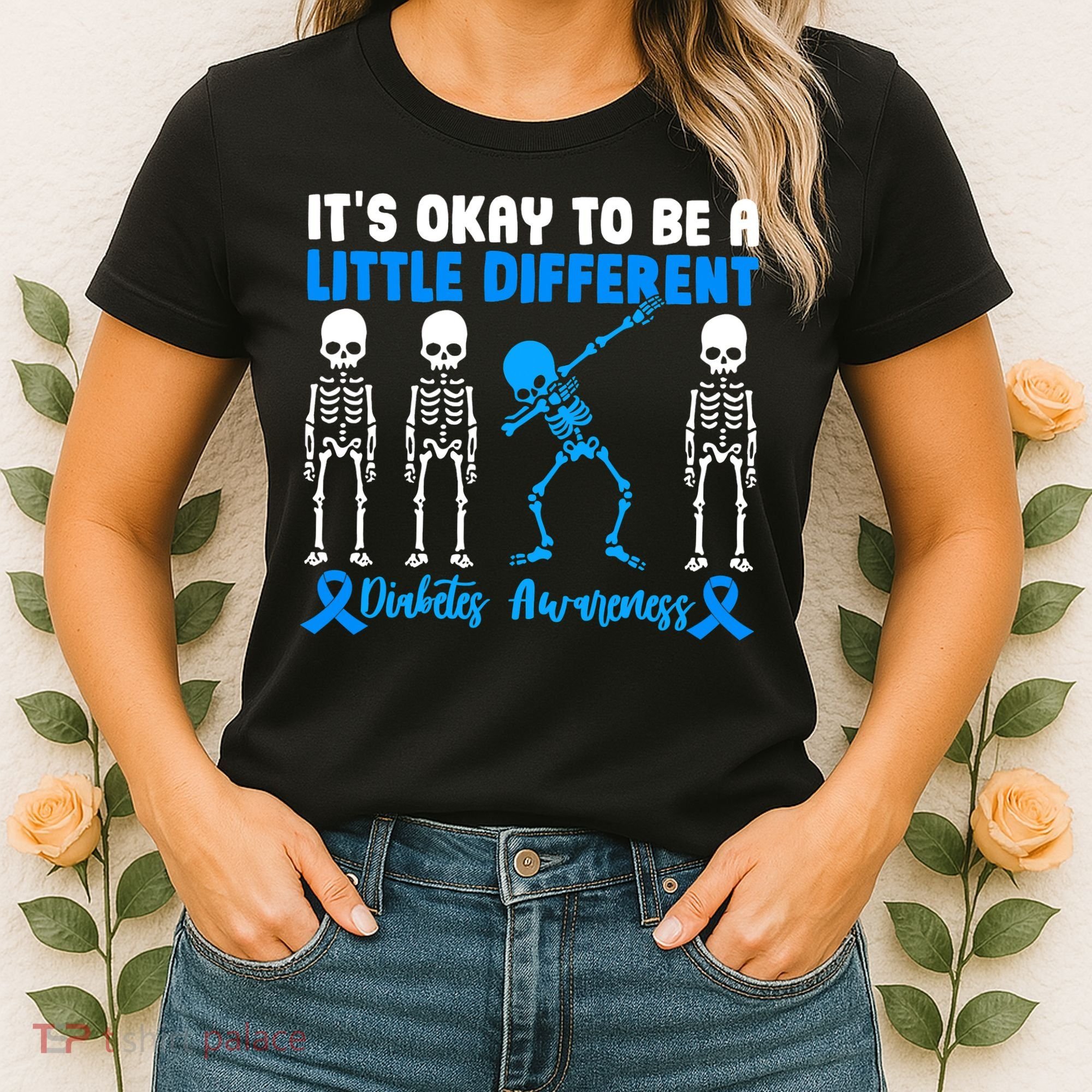 Diabetes Awareness It's Okay To Be A Different Women's T-Shirt