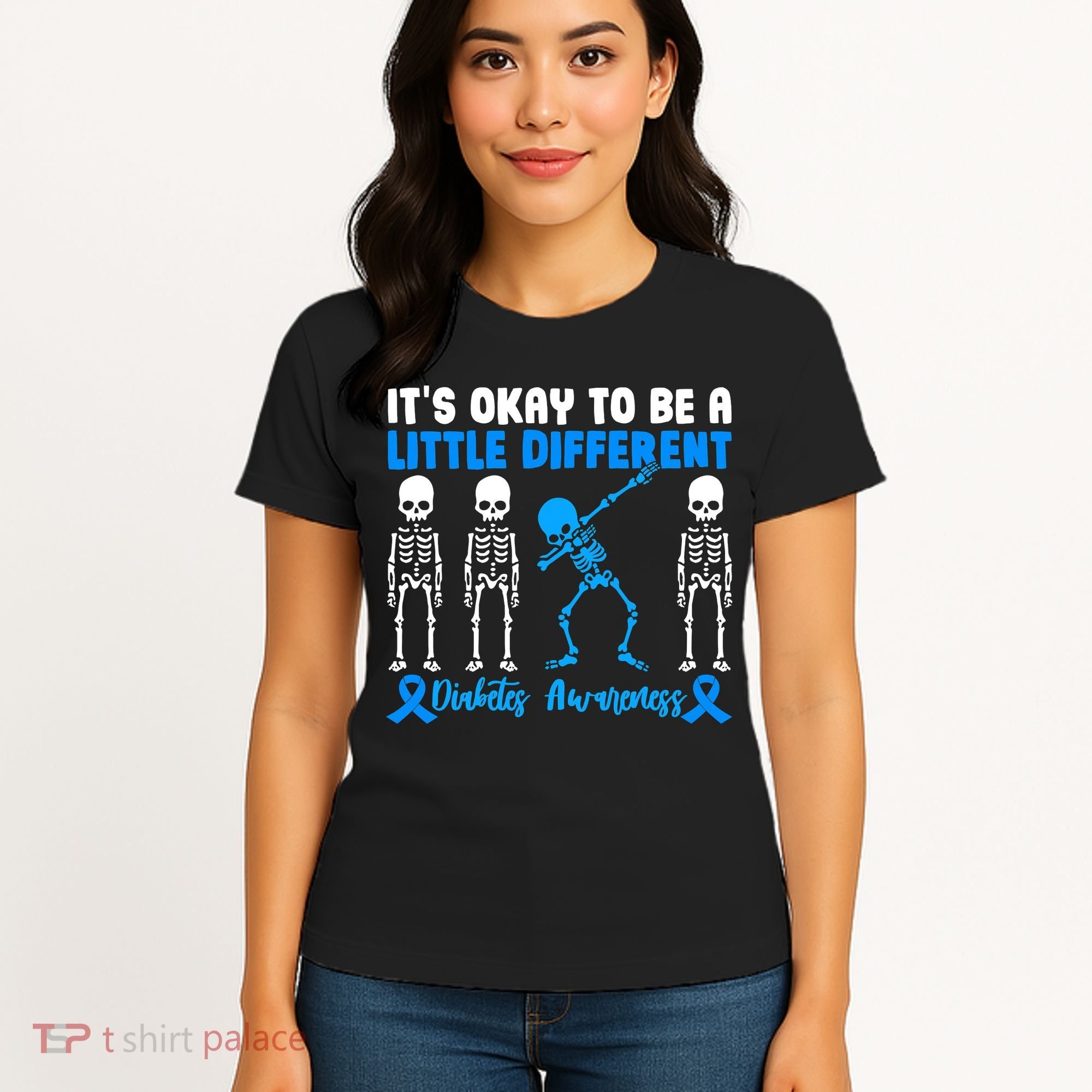 Diabetes Awareness It's Okay To Be A Different Women's T-Shirt