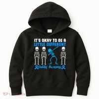 Diabetes Awareness It's Okay To Be A Different Kids Hoodie thumb 0