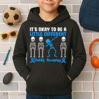 Diabetes Awareness It's Okay To Be A Different Kids Hoodie thumb 2