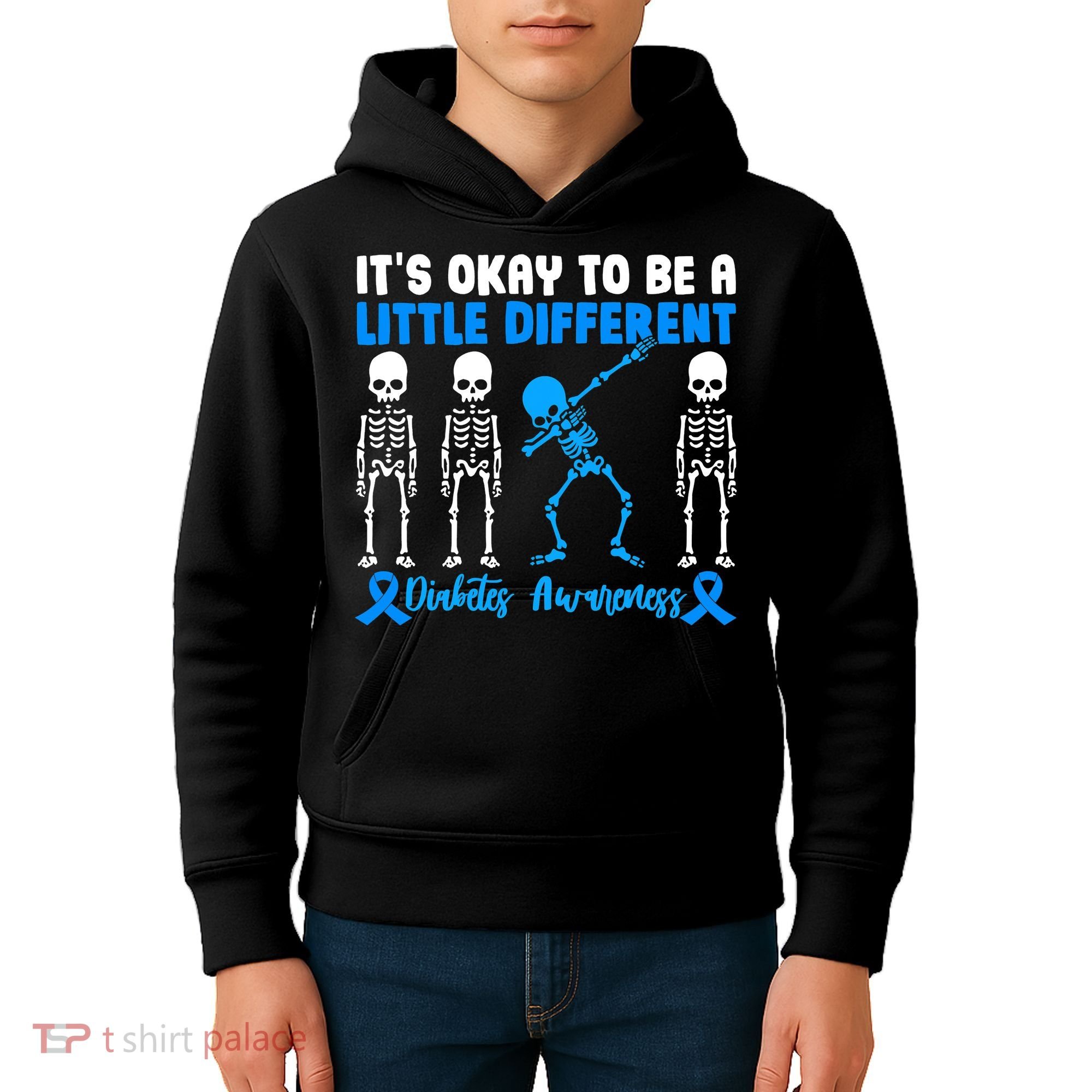 Diabetes Awareness It's Okay To Be A Different Kids Hoodie
