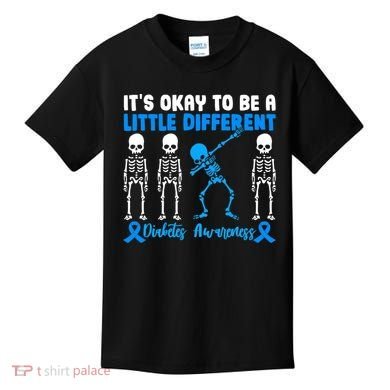 Diabetes Awareness It's Okay To Be A Different Kids T-Shirt