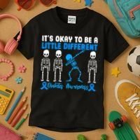 Diabetes Awareness It's Okay To Be A Different Kids T-Shirt thumb 3