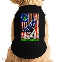 DISABILITY Awareness In This Family Nobody Fights Alone Classic Doggie Tank thumb 0