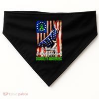 DISABILITY Awareness In This Family Nobody Fights Alone Classic USA-Made Doggie Bandana thumb 0