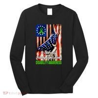 DISABILITY Awareness In This Family Nobody Fights Alone Classic Long Sleeve Shirt thumb 0