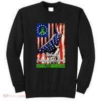 DISABILITY Awareness In This Family Nobody Fights Alone Classic Sweatshirt thumb 0
