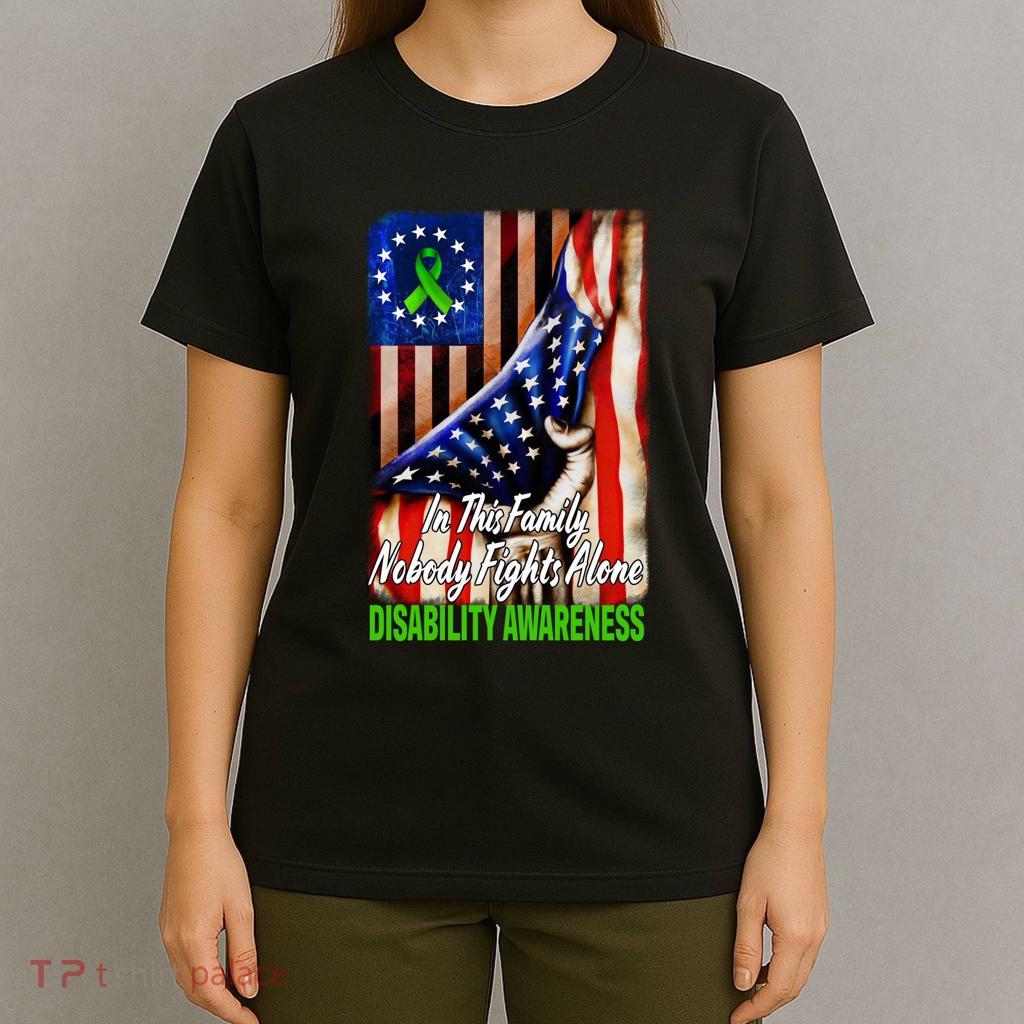 DISABILITY Awareness In This Family Nobody Fights Alone Classic T-Shirt