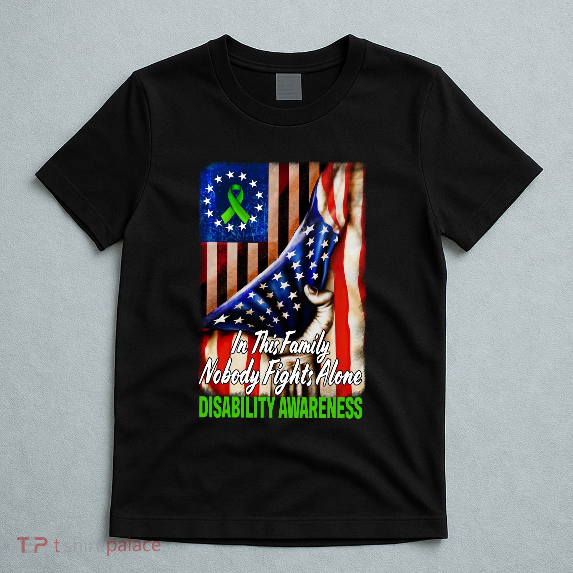 DISABILITY Awareness In This Family Nobody Fights Alone Classic T-Shirt