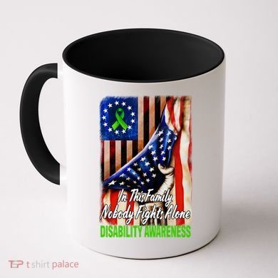 DISABILITY Awareness In This Family Nobody Fights Alone Classic Coffee Mug