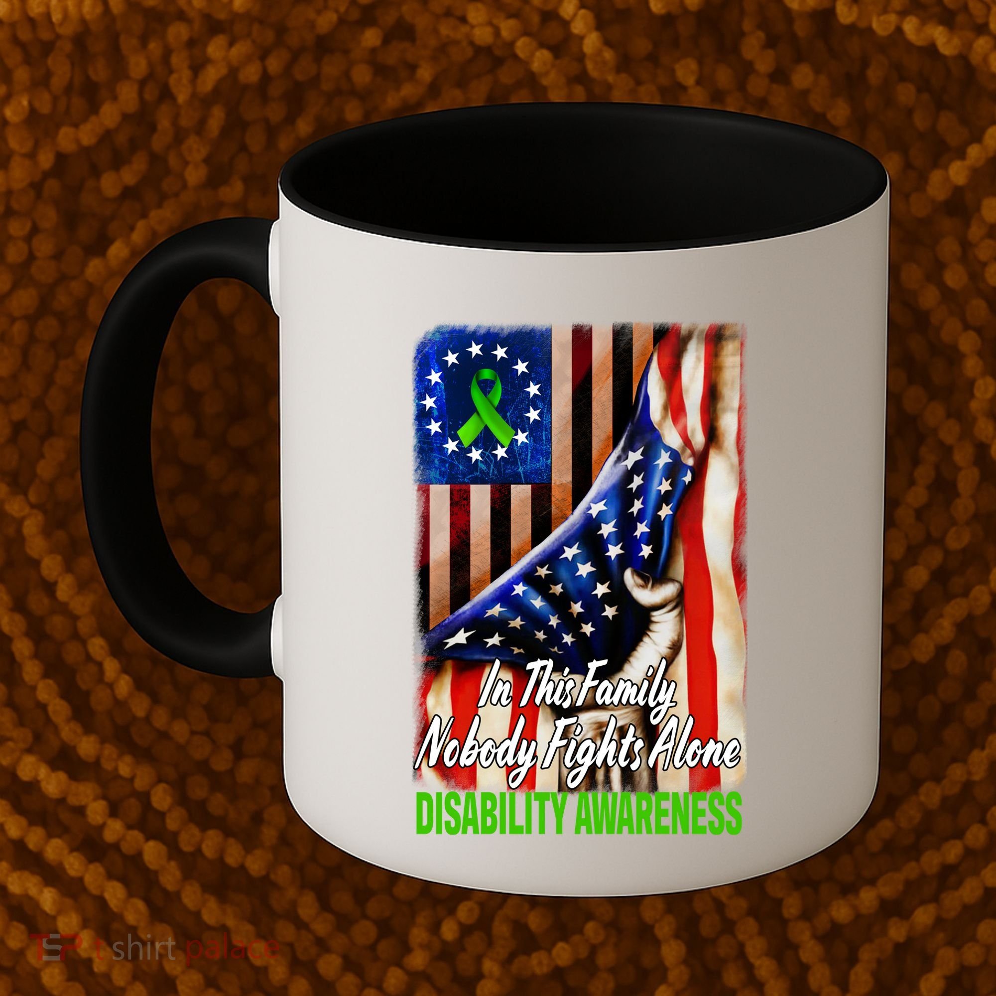DISABILITY Awareness In This Family Nobody Fights Alone Classic Coffee Mug