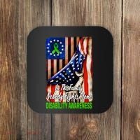 DISABILITY Awareness In This Family Nobody Fights Alone Classic Coaster thumb 0