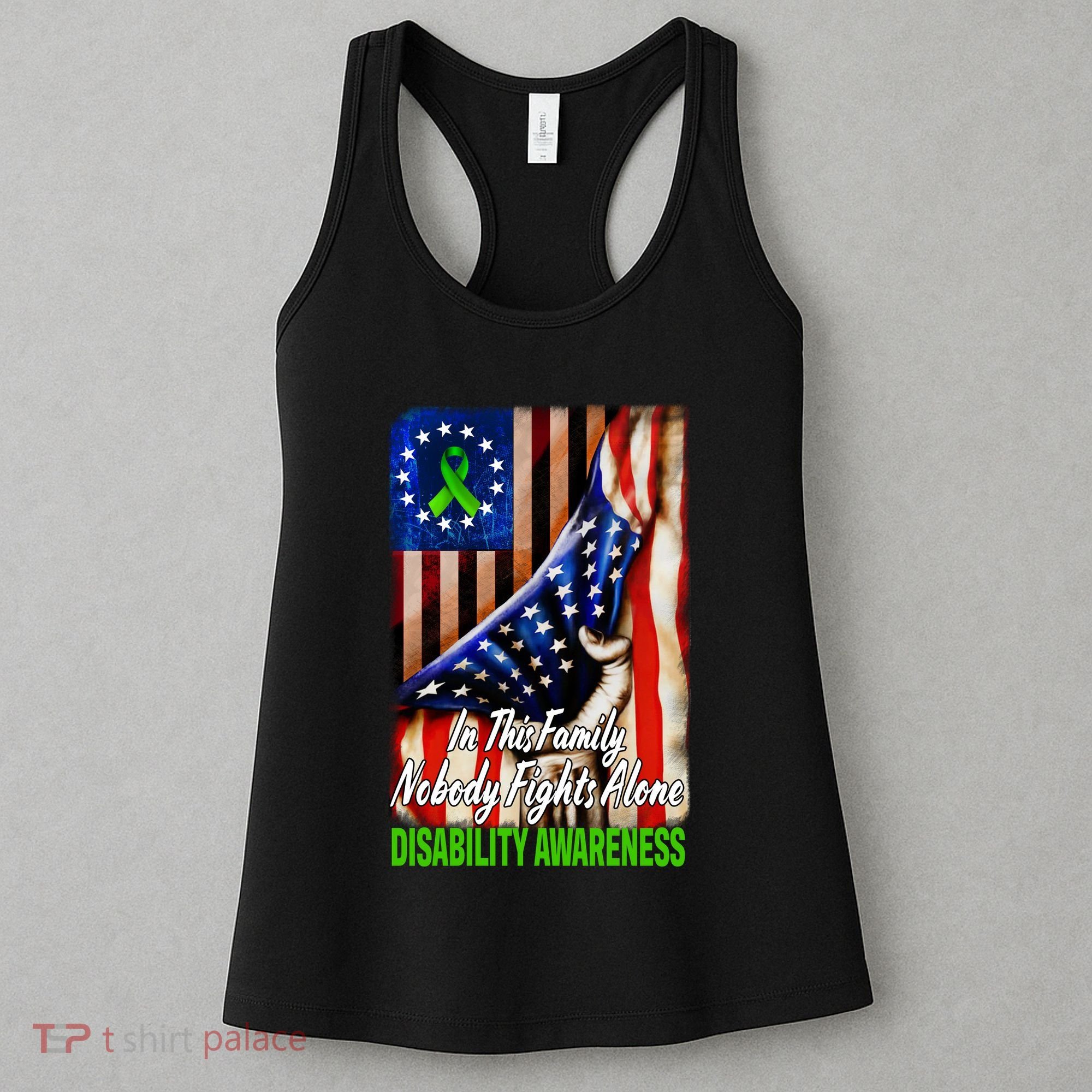 DISABILITY Awareness In This Family Nobody Fights Alone Classic Women's Tank Top