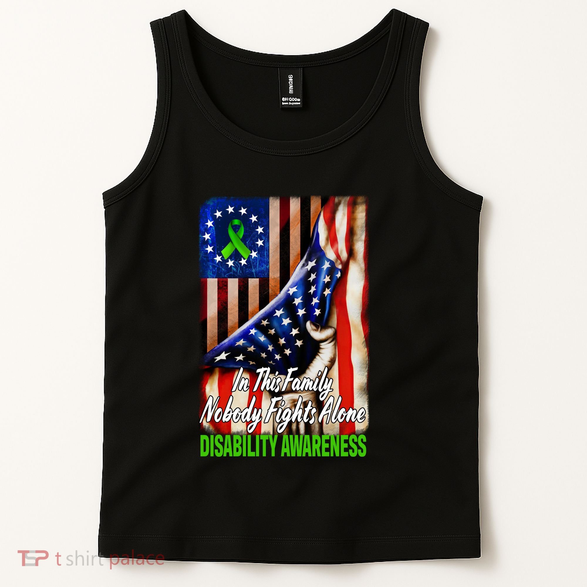 DISABILITY Awareness In This Family Nobody Fights Alone Classic Tank Top