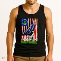 DISABILITY Awareness In This Family Nobody Fights Alone Classic Tank Top thumb 3
