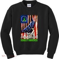 DISABILITY Awareness In This Family Nobody Fights Alone Classic Kids Sweatshirt thumb 0