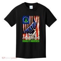 DISABILITY Awareness In This Family Nobody Fights Alone Classic Kids T-Shirt thumb 0